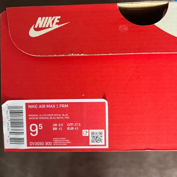 Nike Air Max 1 "Dirty Denim" Sz 9.5 Deadstock - Picture 6 of 6